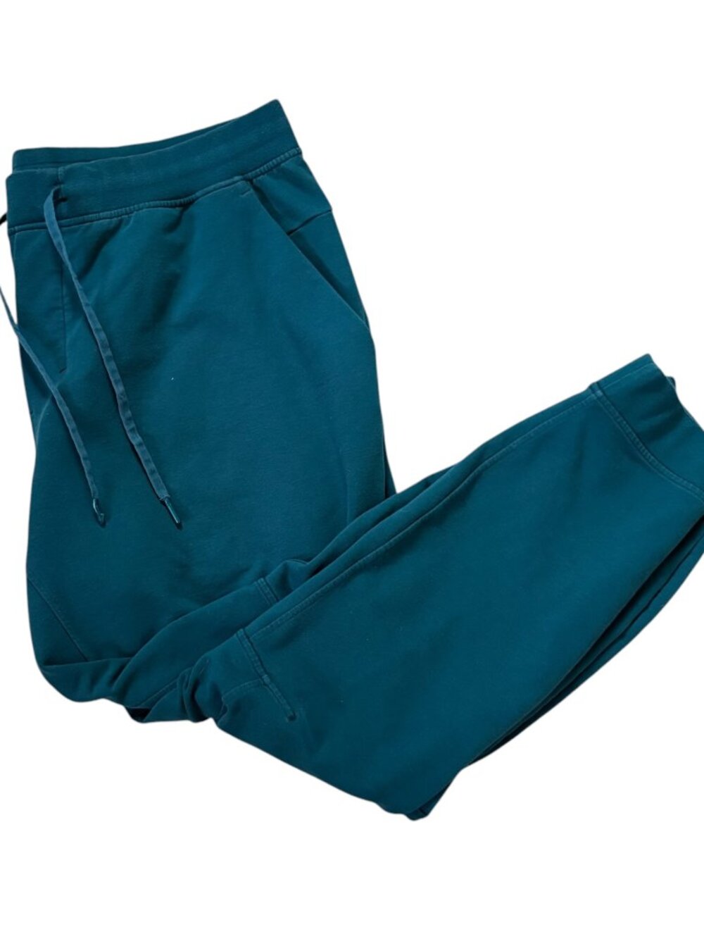 Lululemon City Sweat Jogger Pants XXL 2XL Mens Teal Green Cuffed Ankle 29"